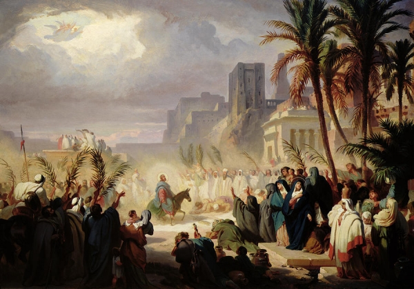 Louis Felix Leullier(1811-82), The Entry Of Christ Into Jerusalem.