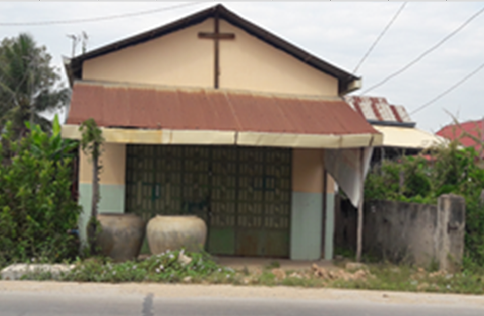 캄보디아의 문 닫은 교회