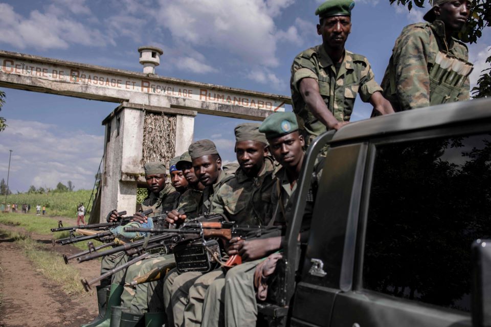 콩고 동부의 군인들(기사와 직접관련 없음)[AFP=연합뉴스 자료사진. 재판매 및 DB 금지]
