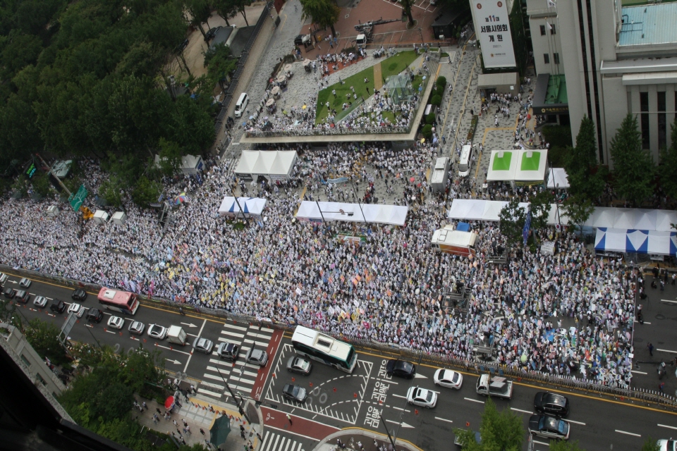 2022년 7월 16일진행된 퀴어축제 반대국민대회 행사 사진