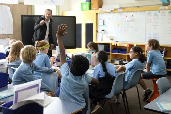 호주 캔버라 에인즐리 초등학교의 수업 모습[촬영 성도현]
