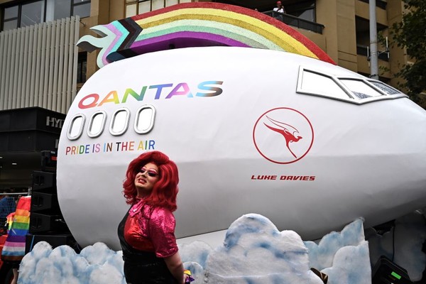 호주 시드니 게이 레스비언 퍼레이드(Sydney Gay and Lesbian Mardi Gras Parade in Sydney, Australia, 02 March 2024.)
